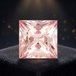 Morganite naturelle taille carrée 5 mm, certifiée IGI, prix usine de gros, pierre précieuse facettée de haute qualité |   MARROPINO MORGANITE - Product Image 3
