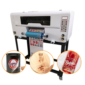 bibo Multicolor UV Flatbed Roll to Roll DTF <b>Printer</b> with Laminator Eco Solvent Ink 30cm Max Width Film <b>Sticker</b> <b>Printer</b> Machine - Product Image 1