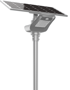 Lampadaire solaire LED étanche IP67 de 30W, 40W, 50W, adapté pour les routes et les parcs à thème, éclairage extérieur intégré pour jardin - Product Image 5