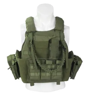 Groene Cordura Waterdichte Lichtgewicht Multifunctionele Tactische Veilige Vest Quick Release Tactische Vest Plaat Drager