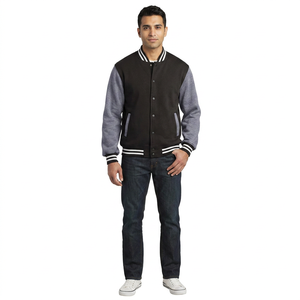 Best premium quality <b>letter</b> Embroidery Printing Lettermen <b>Men</b> Leather Sleeves Varsity <b>Jacket</b> High Street Casual Bomber <b>Jackets</b> - Product Image 1