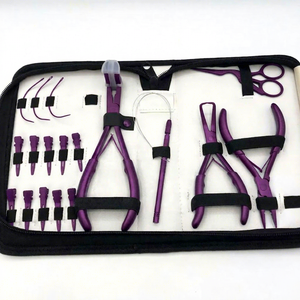 ชุดเครื่องมือต่อผมแบบเทป  คีมต่อผมไมโครเบรด  สแตนเลสเกรดผ่าตัด  สีตามสั่ง  สำหรับมืออาชีพ  ใช้ในเชิงพาณิชย์ - Product Image 1