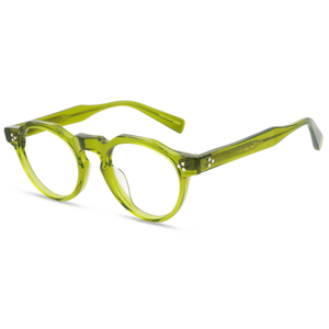 El nuevo marco de acetato de diseño irregular, gafas redondas multicolores opcionales con óptica para Miopía - Product Image 1