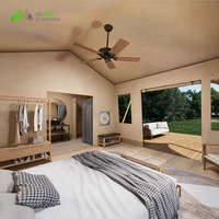 Tente extensible haut de gamme imperméable JUMEI Luxury Glamping 1050G-PVDF à membrane architecturale
