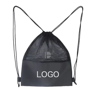 Sac à dos de sport personnalisé à cordon, en Polyester 210D avec impression de Logo personnalisé, prix d'usine, promotion