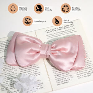 Diadema <span class=keywords><strong>de</strong></span> Seda con Lazo <span class=keywords><strong>de</strong></span> 16/19/22 MM, Ajustable, para Maquillaje Facial, Lavado <span class=keywords><strong>de</strong></span> Rostro, Cuidado <span class=keywords><strong>de</strong></span> <span class=keywords><strong>la</strong></span> Piel, Suave, Elástica y Cómoda - Product Image 2