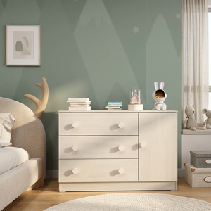 Étagère de rangement en bois pour enfants, bibliothèque, étagère à jouets, utilisation moderne pour école, chambre, cuisine, couleur personnalisée, fabrication OEM, fabriqué en Malaisie, 1150 poignées - Product Image 3