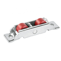 Poulie en nylon pour portes et fenêtres en acier inoxydable 14/16mm UPVC Poulie à double rainure en U Poussoir pour fenêtre