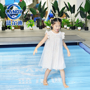 ผ้าคลุมสระว่ายน้ำอัตโนมัติ Landy วัสดุ PC รูปทรงสี่เหลี่ยมผืนผ้า ป้องกันฝุ่น สำหรับสระว่ายน้ำส่วนตัวในบ้านพักตากอากาศ - Product Image 2