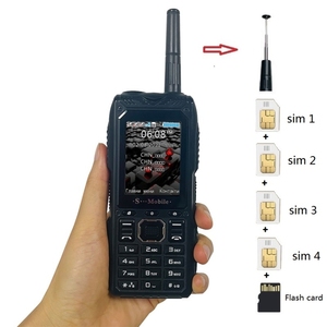 Spot Nuevos productos S555 Triple prueba 2400mAh Batería 2,2 pulgadas LED Linterna FM Quad SIM con antena Elder Phone - Product Image 6