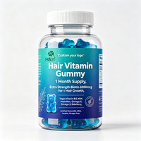 Gummies personnalisées les plus vendues pour la force des cheveux et la prévention de la chute des cheveux, pour la peau et les ongles
