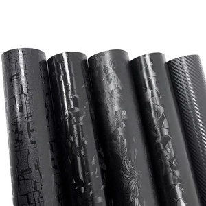 Film de protection de peinture automobile en vinyle mat <span class=keywords><strong>noir</strong></span> 3D <span class=keywords><strong>pour</strong></span> carrosserie complète, film vinyle de changement de <span class=keywords><strong>couleur</strong></span>, film PVC <span class=keywords><strong>pour</strong></span> intérieur/retroviseur de <span class=keywords><strong>voiture</strong></span> - Product Image 1