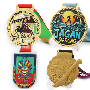 Medallas Deportivas Personalizadas con Diseño Gratuito, Medallas de Metal para Concursos de Ortografía, Recuerdos, Diversión Navideña, Carreras, Medalla de Estrella con Purpurina y Efecto Arena Movediza - Product Image 5