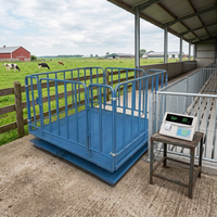 Balance de pesage animale 3000 kg 80 cm avec clôture métallique pour bétail, personnalisable OEM/ODM, construction robuste en fer et acier, modèle Diamond