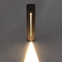 Lampe murale d'escalier au design moderne, dimmable, LED Bridgelux 3W, Ra80, angle de faisceau 30°, en aluminium, pour extérieur, étanche IP65, encastrée pour marches