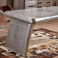 G-Bardon T8305 pour meuble Wing Desk Vintage Aluminium Industrial Design Mid-Century Aviation Office Table Customized