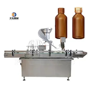 Ligne de production de flacons de petites bouteilles Seringue remplie de verre en gel de haute précision Machine de remplissage et de capsulage automatique
