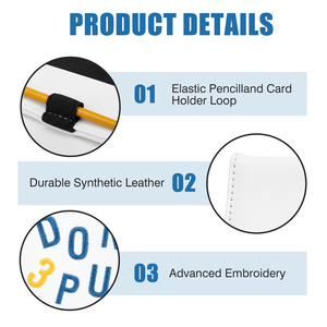 Porta Scorecard da Golf in Pelle PU, Copertina per Libretto di Messure con Ricamo Personalizzato, Elastico e Logo OEM - Product Image 4