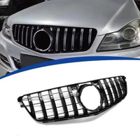 Grille avant de remplacement OEM ABS style GT Panamericana pour Mercedes Classe C W204 2009-2014