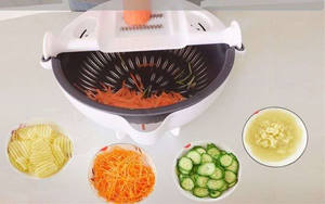 1 में 2022 गर्म Multifunctional 9 बारी बारी से <span class=keywords><strong>Slicer</strong></span> सब्जी हेलिकॉप्टर सब्जी <span class=keywords><strong>Slicer</strong></span> - Product Image 4