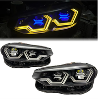 Projecteurs LED laser de style OSS Ikon pour BMW X3 G01, amélioration DRL, pièces de rechange pour phares avant modifiés