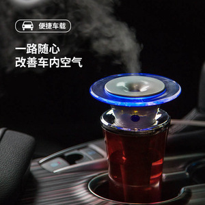 Portable Aroma Diffuser Mini USB Ultrasonic <b>Humidifier</b> Red Blue 0.5L For Car Office Travel - Product Image 4