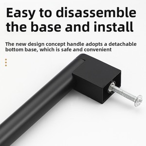 Kenop Gagang Ekstensi Pintu Kabinet Tahan Karat Baja Tahan Karat Minimalis Modern Lemari Laci Dapur Lemari Pakaian - Product Image 4