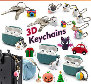 Mini 3d Schattige Dieren Sleutelhanger Lichtgewicht Kleurrijke Bedels Voor Tassen Tuimelaar Accessoires Vakantie Cadeau Idee Dier 3d Pvc Sleutelhanger - Product Image 4