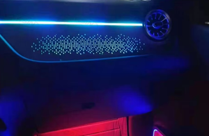 ICarsin para <span class=keywords><strong>Mercedes</strong></span> Benz <span class=keywords><strong>GLA</strong></span> W247 2020-2024, Luz Ambiental Dinámica, LED de Colores, Kit de Accesorios de Actualización de Iluminación Interior para Automóvil - Product Image 5