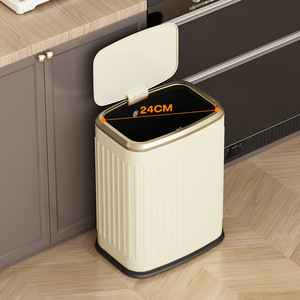 Nuevo en 2025, Bote de Basura de Lujo de Alta Gama, Apto para Hogar, Hotel y Baño, con Botón de Apertura y Tapa, Tamaño Grande - Product Image 2