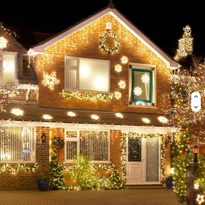 Guirnalda de Luces <span class=keywords><strong>LED</strong></span> de Navidad de 220V, Cortina de Luces en <span class=keywords><strong>Cascada</strong></span>, Luces de Hielo, Luces Decorativas para Jardín, Calle, Exteriores, Luces Navideñas - Product Image 1