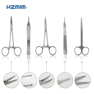 طقم تدريب طلاب الطب على خياطة الجروح للجراحة، أطقم تدريب على خياطة الجسم من الفولاذ المقاوم للصدأ - Product Image 3