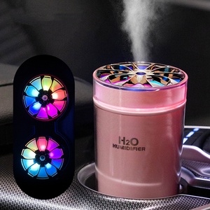 เครื่องเพิ่มความชื้นในรถยนต์แบบพกพา USB ขนาดเล็ก เงียบ ไร้เสียงรบกวน พร้อมไฟกลางคืนหลากสีสัน รูปทรงถ้วย  สำหรับอโรมาเธอราพี - Product Image 4