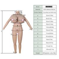 Combinaison intégrale réaliste pour cosplay avec poitrine et vagin surdimensionnés, formes de seins, poupées sexy pour cosplayeurs, travestis et transgenres