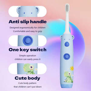 Nouvelle brosse à dents électrique sonique rechargeable en gros à bas prix, en forme de dessin animé, pour adultes, avec poils doux - Product Image 2