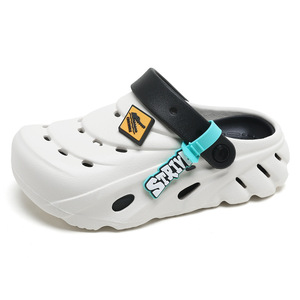 Men's Breathable <b>Clogs</b> EVA Thick Sole Anti-Slip Height Increasing Summer Beach Slippers Closed Toe With Diy Logo - Product Image 5