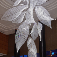 Lustre LED en verre personnalisé pour hall d'hôtel, design moderne, décoration intérieure suspendue, escalier, hall d'entrée