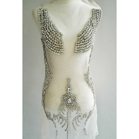 Robe de soirée de mariée écologique à motifs brodés de strass et de perles de cristal