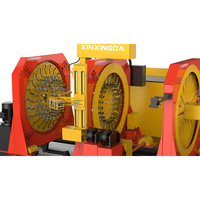 Machine automatique haute efficacité pour la fabrication de cages à armatures en acier avec centre d'usinage et tour, faible empreinte, prix usine