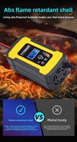 Chargeur de batterie au plomb 12V6A pour voiture et moto, réparation intelligente par impulsions, arrêt automatique, protection contre les surcharges