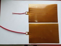 Élément chauffant chauffant en polyimide de carbone infrarouge flexible 24v Dc pour le chauffage automobile