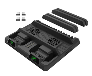 Base de Carga con Ventilador de Refrigeración DOBE, Soporte Vertical, Caja de <span class=keywords><strong>Almacenamiento</strong></span> <span class=keywords><strong>para</strong></span> Discos de Juego <span class=keywords><strong>para</strong></span> <span class=keywords><strong>Xbox</strong></span> ONE S X, Accesorios <span class=keywords><strong>para</strong></span> Juegos - Product Image 4