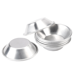 Moules à pâtisserie ronds écologiques en métal miniatures pour la maison, réutilisables, en aluminium, pour tartelettes aux œufs, outils de pâtisserie, moules à pâtisserie en métal, aluminium réutilisable - Product Image 4