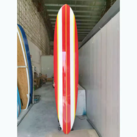 Planche de surf personnalisée 9'0 Longboard en bois de balsa de haute qualité Planche de surf en papier de fibre de verre