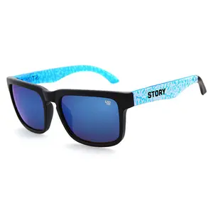 Offre spéciale de lunettes à la mode avec logo unique et tendance Lunettes de soleil vertes à motif optique Lunettes de soleil carrées rectangulaires