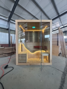 Sauna Infrarroja de Lujo con Envío Marítimo Económico, Fabricante de Saunas de Alta Calidad, Sauna Interior de Lujo Personalizada para 2 Personas - Product Image 2