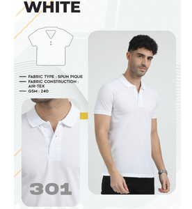 เสื้อยืดผู้ชายผ้าปิเก้พรีเมียม 240 GSM โครงสร้าง Air Tex นุ่ม ระบายอากาศได้ดี สวมใส่สบาย เหมาะสำหรับใส่ในชีวิตประจำวัน - Product Image 5