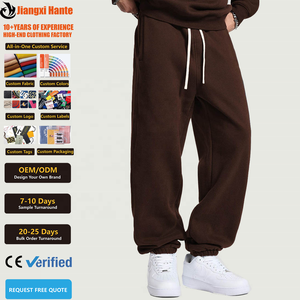Vente flash - Pantalons de survêtement pour hommes de haute qualité en coton 100% avec logo personnalisé, impression en relief, sublimation, broderie, sérigraphie - Product Image 1