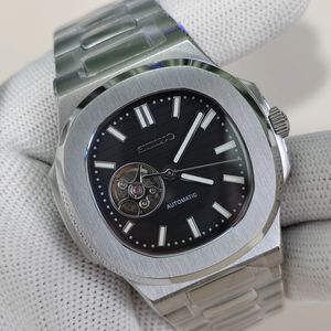 Montre mécanique automatique squelette de luxe japonaise NH38, style Patek pour NautiLuxurys, en acier inoxydable, verre saphir, étanche - Product Image 4