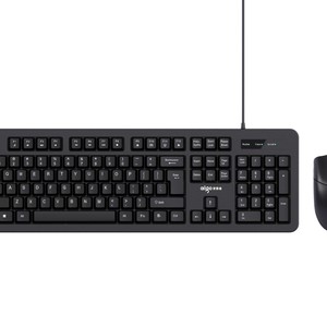 Aigo WQ9533 Wired Multimedia Keyboard <b>Mouse</b> Combo 104 Keys <b>USB</b> For Office Home Use - Product Image 2